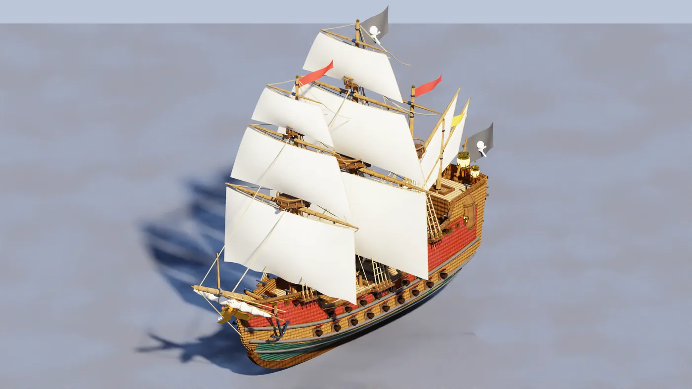 Render of Galleon