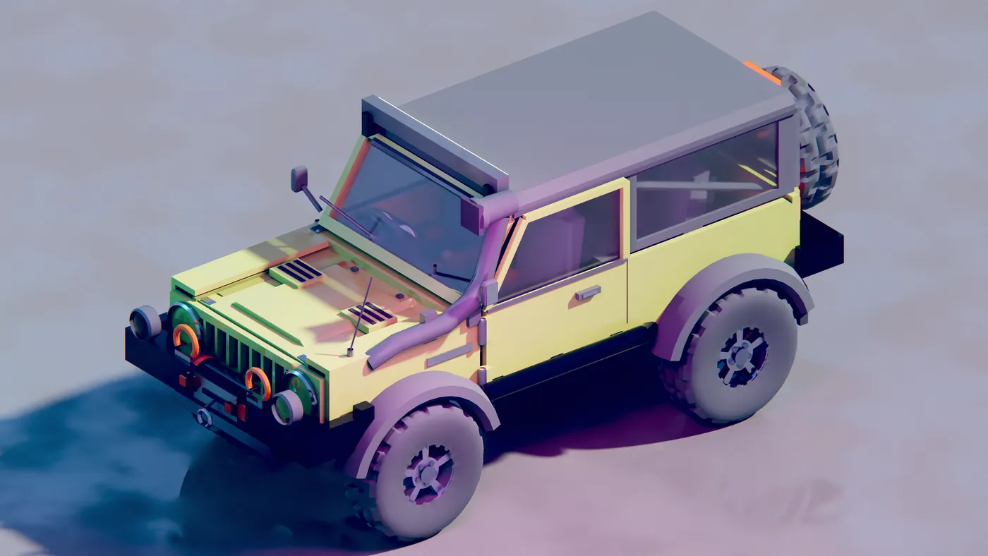 Render of 4×4 off-roader