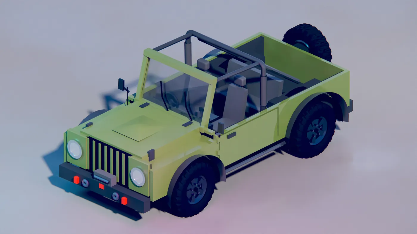 Render of Open-top off-roader