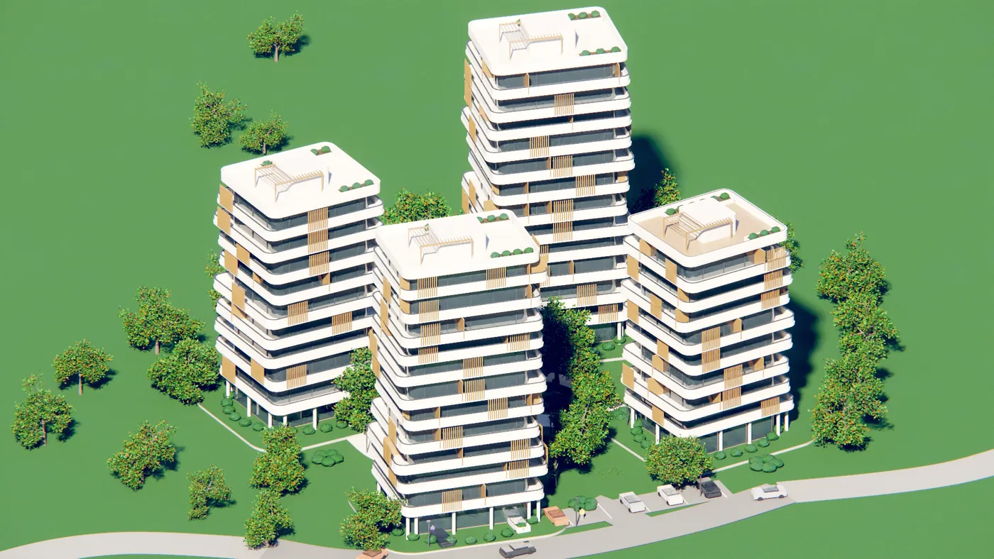 Render of Residential complex